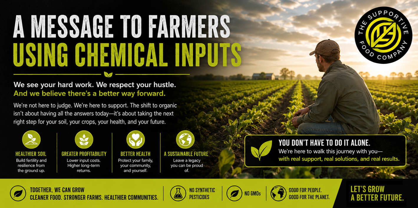 message to farmers using chemical inputs