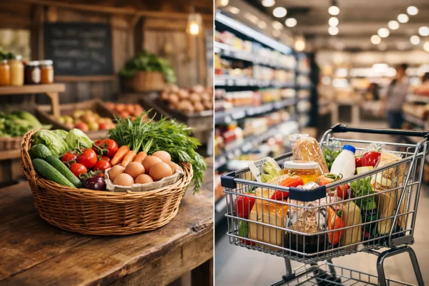 Farm Shops Versus Supermarkets: What Matters?