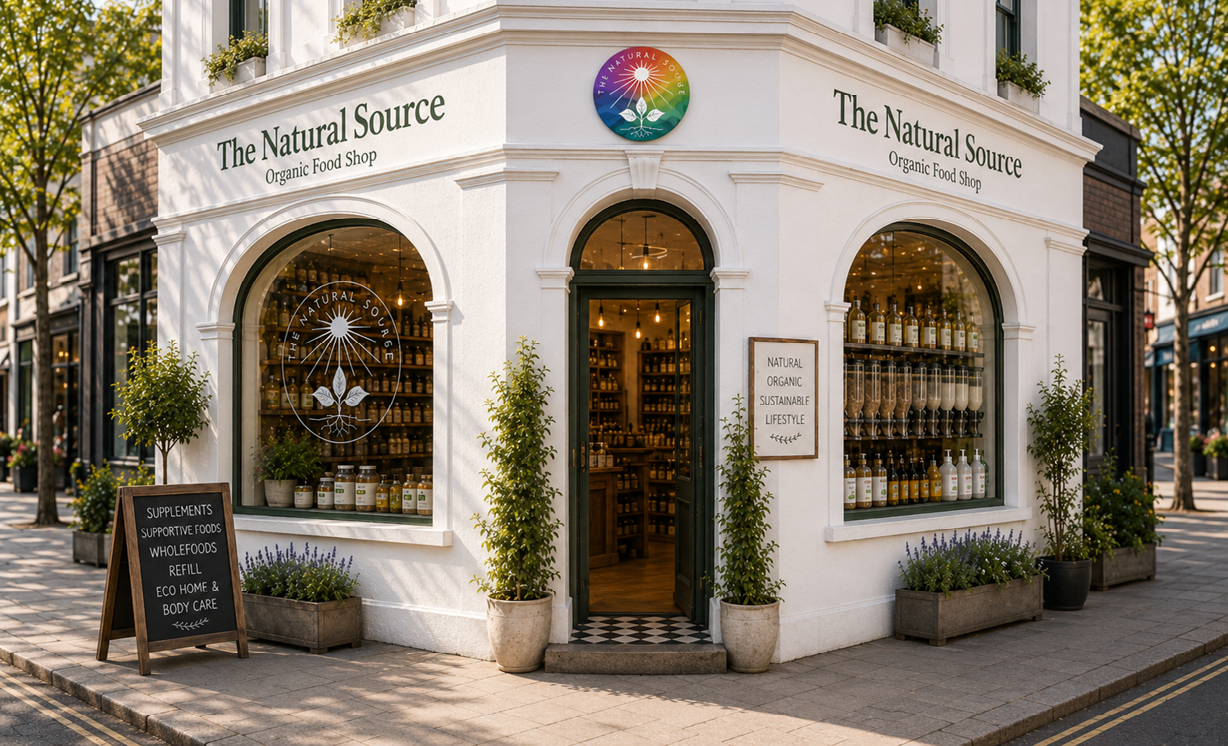 front of The Natural Source