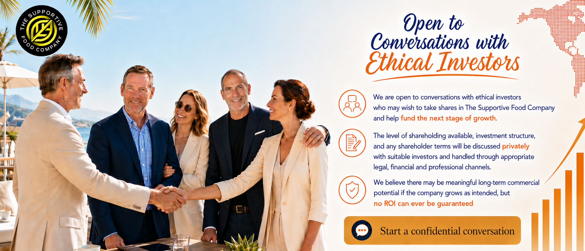Open to conversations with Ethical Investors Open to conversations with Ethical Investors